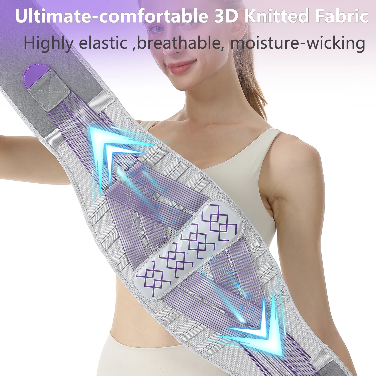 3D Knit Breathable Lumbar Support Belt Adjustable Waist Brace for Men Women Fitness Workout
3D Knit Breathable Lumbar Support Belt Adjustable Waist Brace for Men Women Fitness Workout