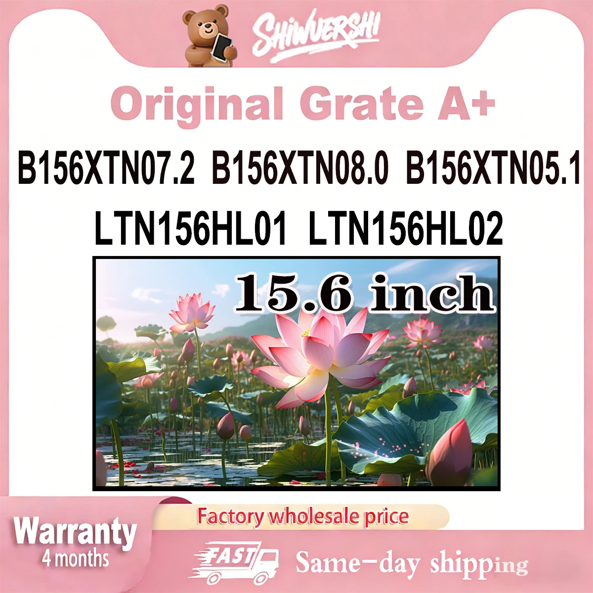 Новый оригинальный тонкий ЖК-экран для ноутбука A+ 15,6 дюйма B156XTN07.2 B156XTN08.0 B156XTN05.1 LTN156HL01 LTN156HL02
Новый оригинальный тонкий ЖК-экран для ноутбука A+ 15,6 дюйма B156XTN07.2 B156XTN08.0 B156XTN05.1 LTN156HL01 LTN156HL02