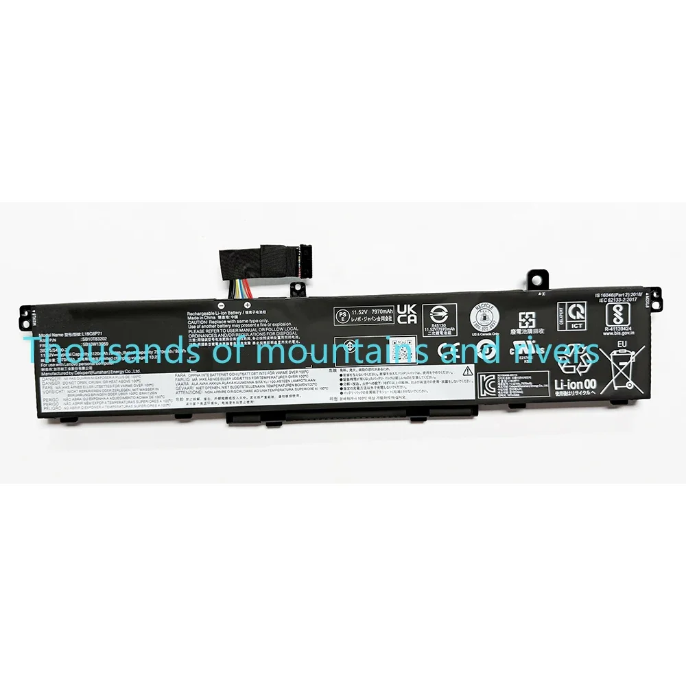 L19C6P71 L19L6P71 Аккумулятор для ноутбука ThinkPad P15 P17 T15G 1-го поколения для ThinkPad P15 P17 T15G 2-го поколения 11,52 В 94 Втч
L19C6P71 L19L6P71 Аккумулятор для ноутбука ThinkPad P15 P17 T15G 1-го поколения для ThinkPad P15 P17 T15G 2-го поколения 11,52 В 94 Втч