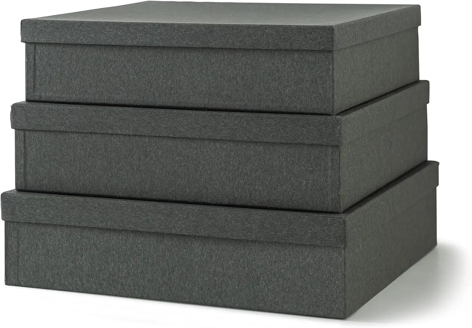 Black Paper Storage Box Set with Lids for Keepsakes Photos Home Office Organization
Black Paper Storage Box Set with Lids for Keepsakes Photos Home Office Organization