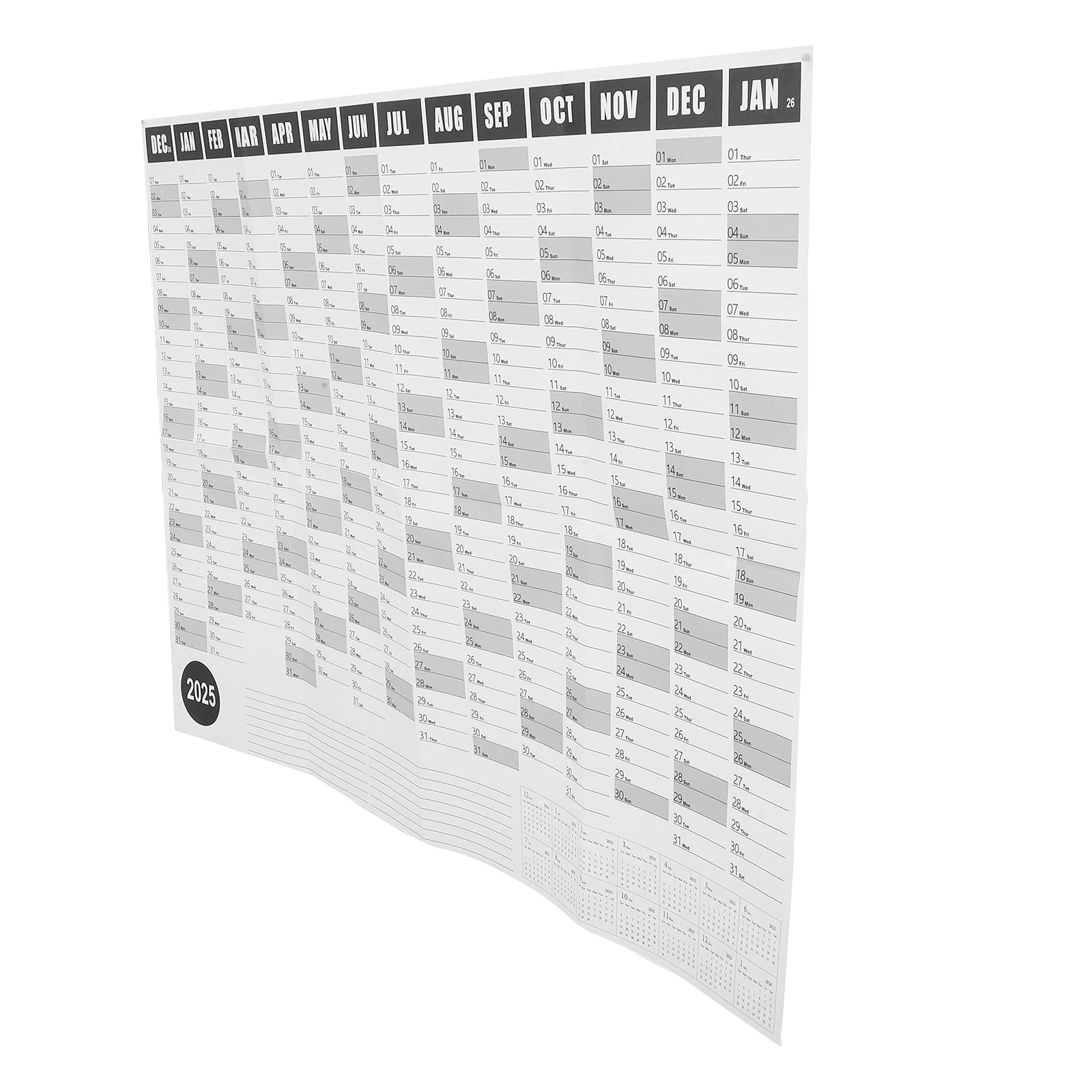 Creative Wall Calendar 2025 Yearly Schedule Planner Decorative Home Office Agenda Daily Planning Hanging Paper Calendars
Creative Wall Calendar 2025 Yearly Schedule Planner Decorative Home Office Agenda Daily Planning Hanging Paper Calendars