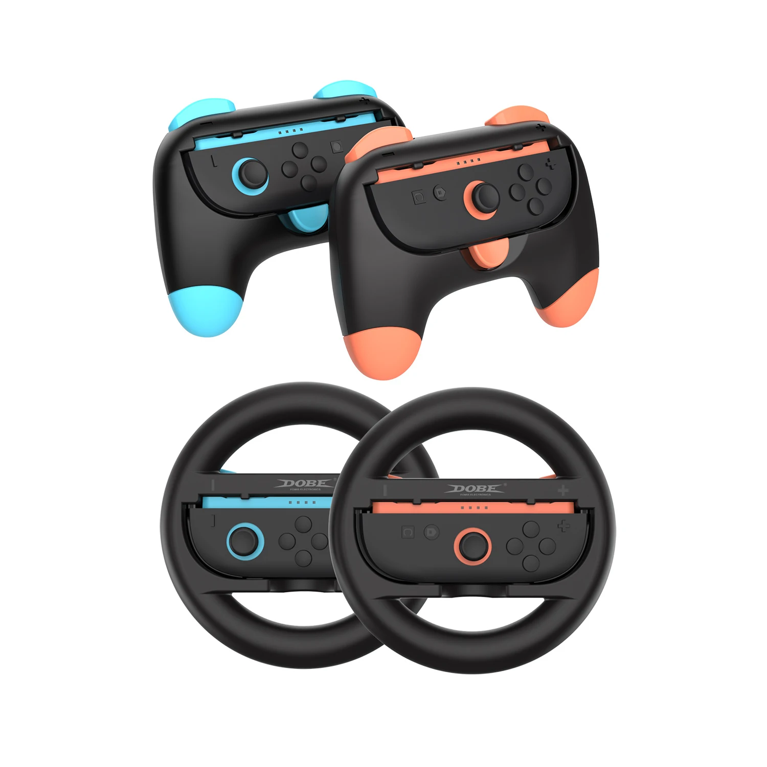 DOBE Switch 2 Switch1 Joy-Con Controller Grip & Steering Wheel Kit - 4PCS Ergonomic Gaming Accessories for NS2 Racing Games
DOBE Switch 2 Switch1 Joy-Con Controller Grip & Steering Wheel Kit - 4PCS Ergonomic Gaming Accessories for NS2 Racing Games