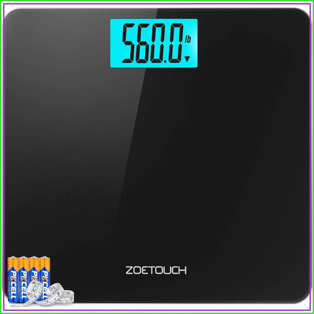 560lbs Bathroom Scale, Extra Wide 12.9" Platform, Large 4.2" LCD Display, High Accuracy Digital Scale with Tempered Glass for Heavy Duty Use
560lbs Bathroom Scale, Extra Wide 12.9" Platform, Large 4.2" LCD Display, High Accuracy Digital Scale with Tempered Glass for Heavy Duty Use