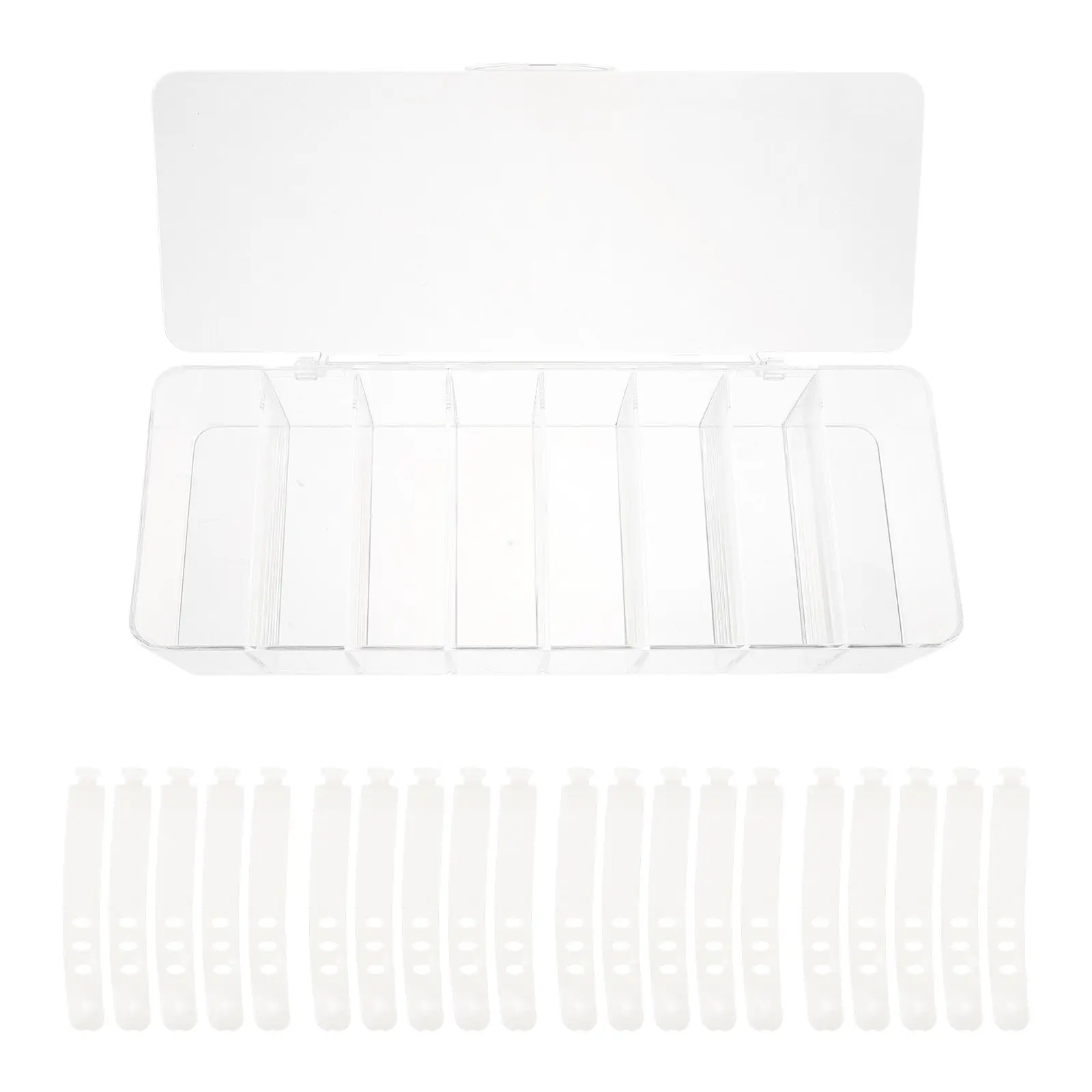 Cable Organizer Box Dustproof Plastic 8 Compartments Large Capacity Cord Storage Organizer for Desktop Wire Management
Cable Organizer Box Dustproof Plastic 8 Compartments Large Capacity Cord Storage Organizer for Desktop Wire Management