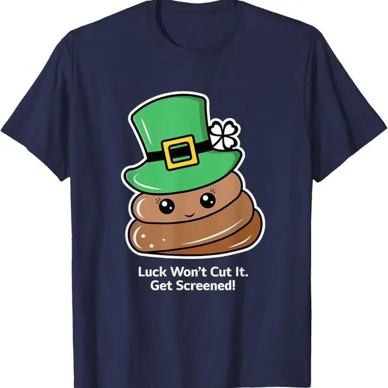 Cute St Patrick Poop Leprechaun Hat Graphic Tee Get Screened Reminder Shirt
Cute St Patrick Poop Leprechaun Hat Graphic Tee Get Screened Reminder Shirt