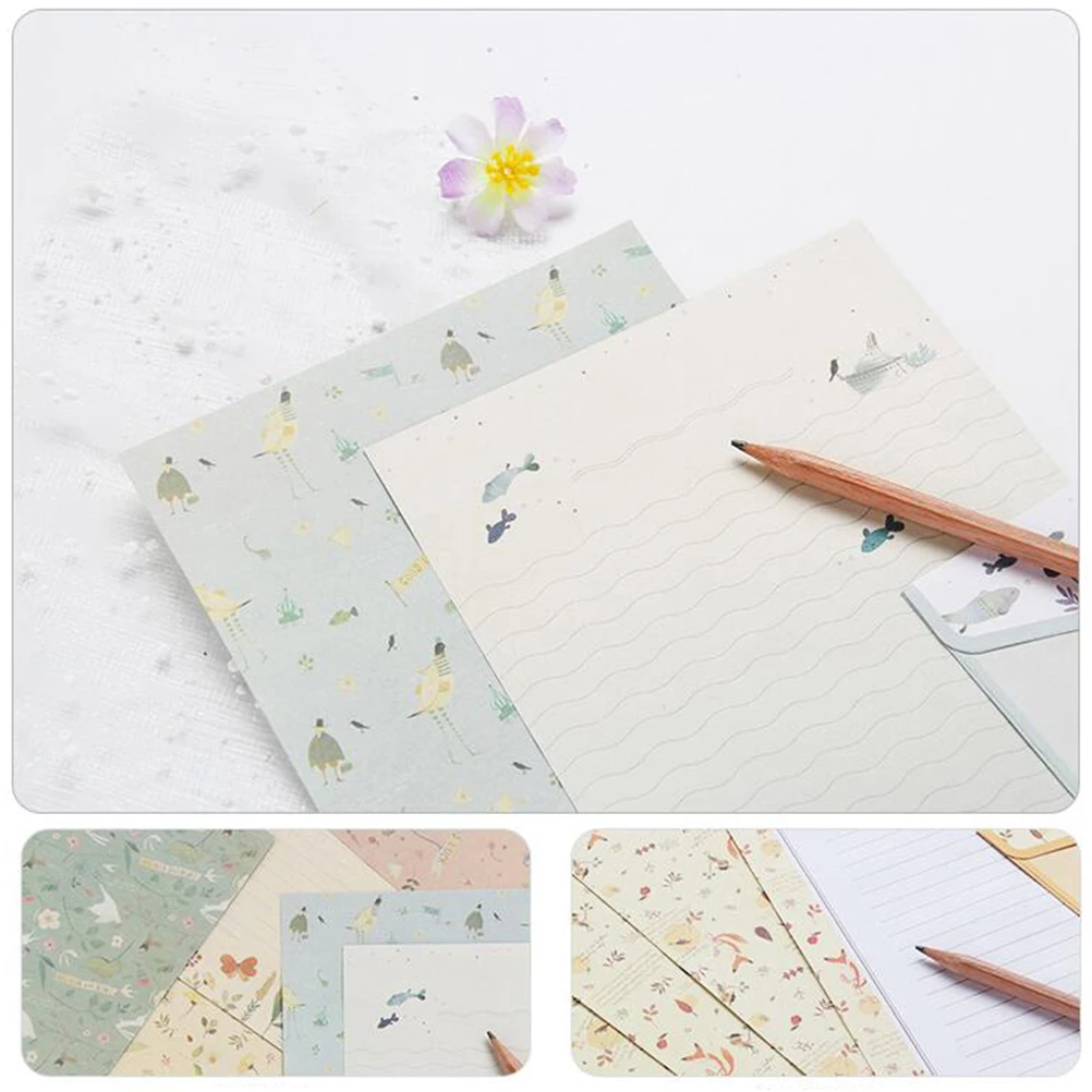 5 Sets/45pcs Floral Envelope Letter Paper with Envelopes Window Greenery Useful Stationery for Kids Mailing and
5 Sets/45pcs Floral Envelope Letter Paper with Envelopes Window Greenery Useful Stationery for Kids Mailing and