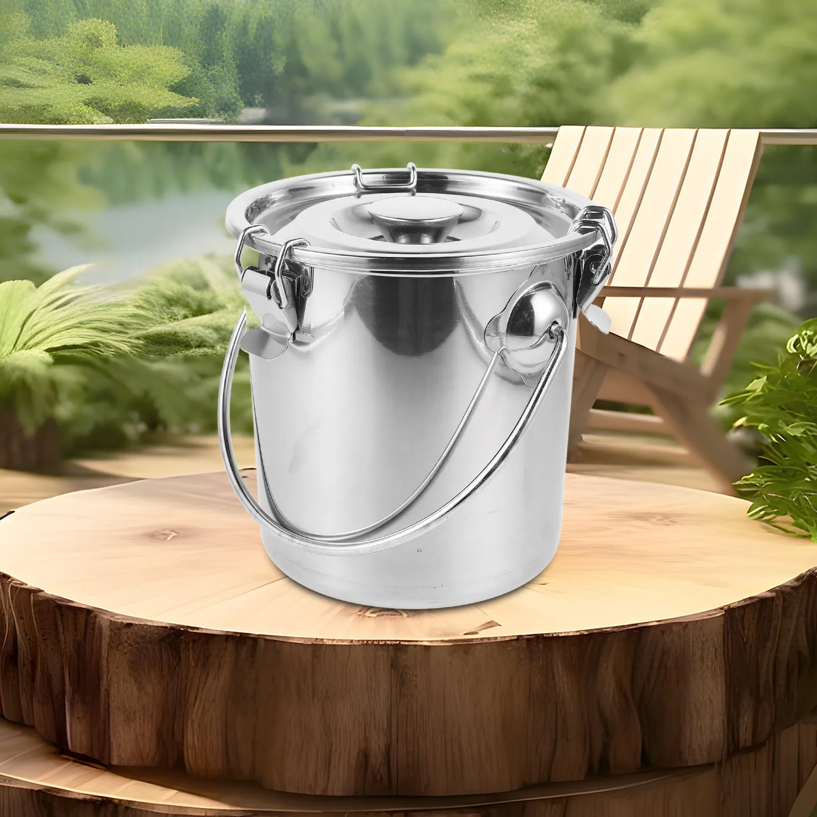 Stainless Steel Airtight Canister Leak Proof Storage Bucket Coffee Container Fire Bucket Rice Storage Metal Container
Stainless Steel Airtight Canister Leak Proof Storage Bucket Coffee Container Fire Bucket Rice Storage Metal Container