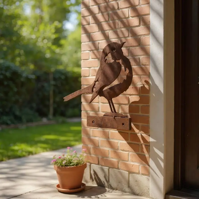 1Pc Rust-Colored Bird Comfortable Home And Garden Decoration Country Metal Artwork Backyard Wall Decoration Iron Garden Decorati
1Pc Rust-Colored Bird Comfortable Home And Garden Decoration Country Metal Artwork Backyard Wall Decoration Iron Garden Decorati