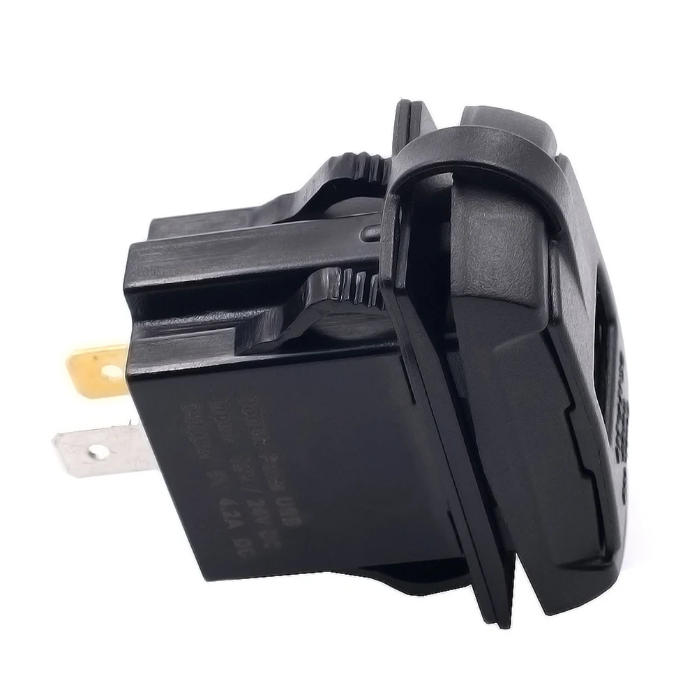 Dual USB Socket Car 12 24V Waterproof Motorcycle Boat Voltmeter Black Protective Cap Dustproof GPS Phone Tablet Car ATV 
Dual USB Socket Car 12 24V Waterproof Motorcycle Boat Voltmeter Black Protective Cap Dustproof GPS Phone Tablet Car ATV