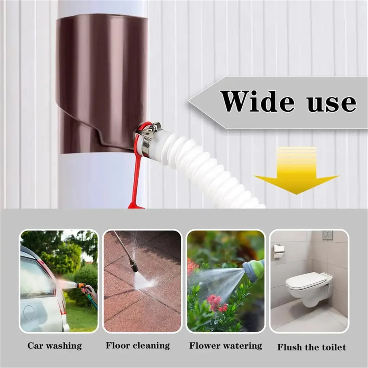 ABFA Rainwater Collection Kit UV Resistant Weatherproof Rain Barrel Diverter Kit Portable Rain Barrels to Collect Rainwater B
ABFA Rainwater Collection Kit UV Resistant Weatherproof Rain Barrel Diverter Kit Portable Rain Barrels to Collect Rainwater B