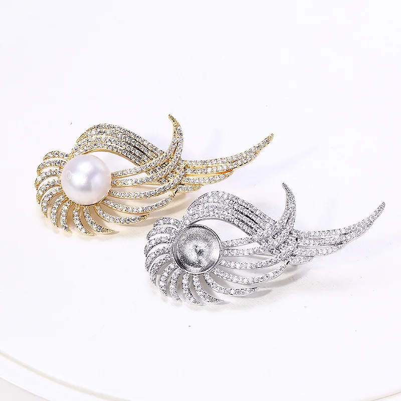 DIY Accessories, Copper Gold-plated Zircon Pearl Brooch Accessories, Empty Holder Accessories, Corsage Trend Accessories Women
DIY Accessories, Copper Gold-plated Zircon Pearl Brooch Accessories, Empty Holder Accessories, Corsage Trend Accessories Women