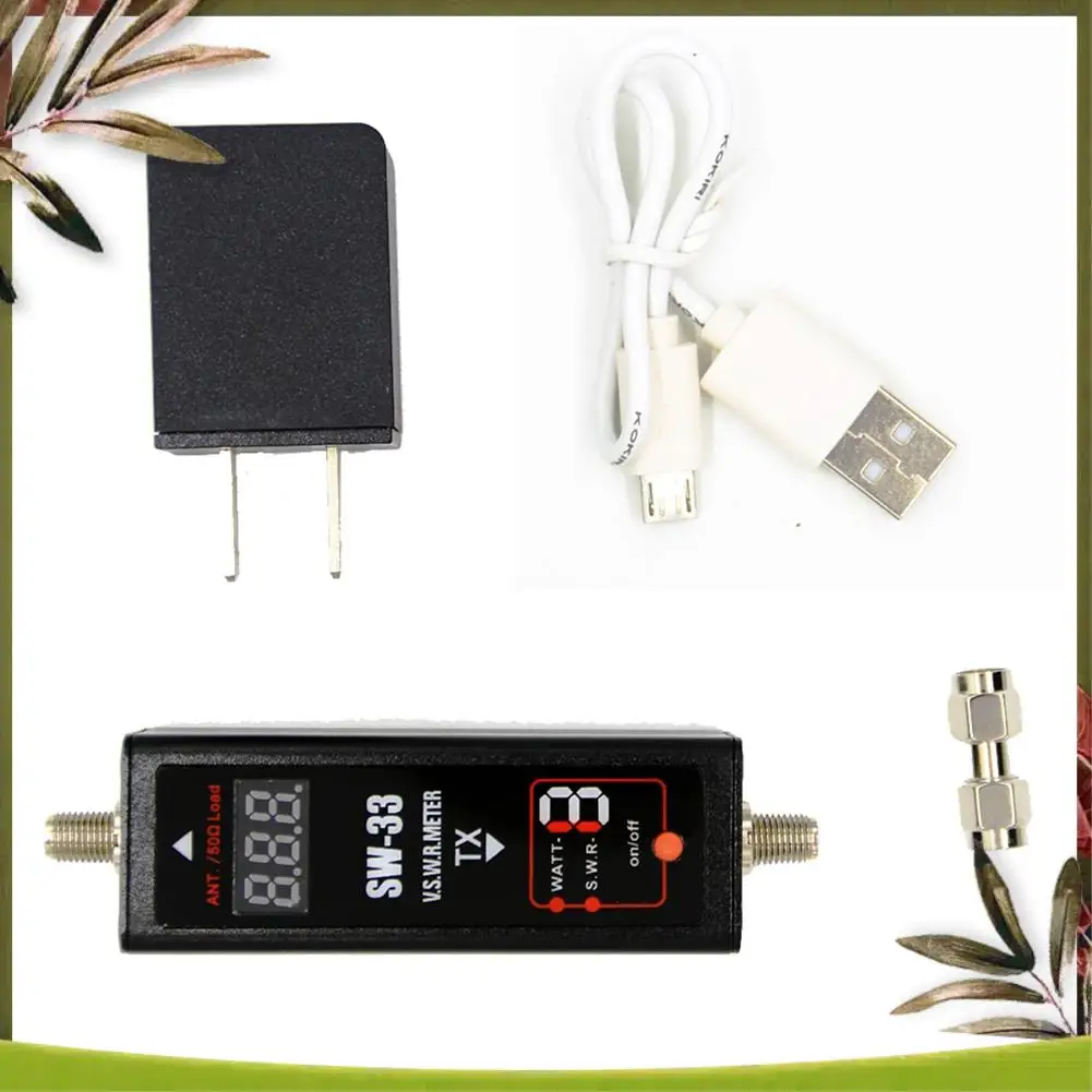 New-1Set SW-33 Mini Power SWR Meter VHF/UHF Portable For Two Way Radio Antenna Tester Counter US Plug
New-1Set SW-33 Mini Power SWR Meter VHF/UHF Portable For Two Way Radio Antenna Tester Counter US Plug