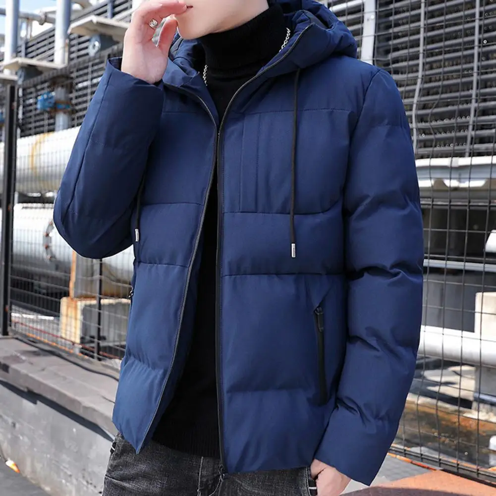 Fashion Parkas Men Winter Overcoat Cotton Coat Stand Collar Drawstring Quilted Jacket Zipper Placket Thickened Warm Outerwear
Fashion Parkas Men Winter Overcoat Cotton Coat Stand Collar Drawstring Quilted Jacket Zipper Placket Thickened Warm Outerwear