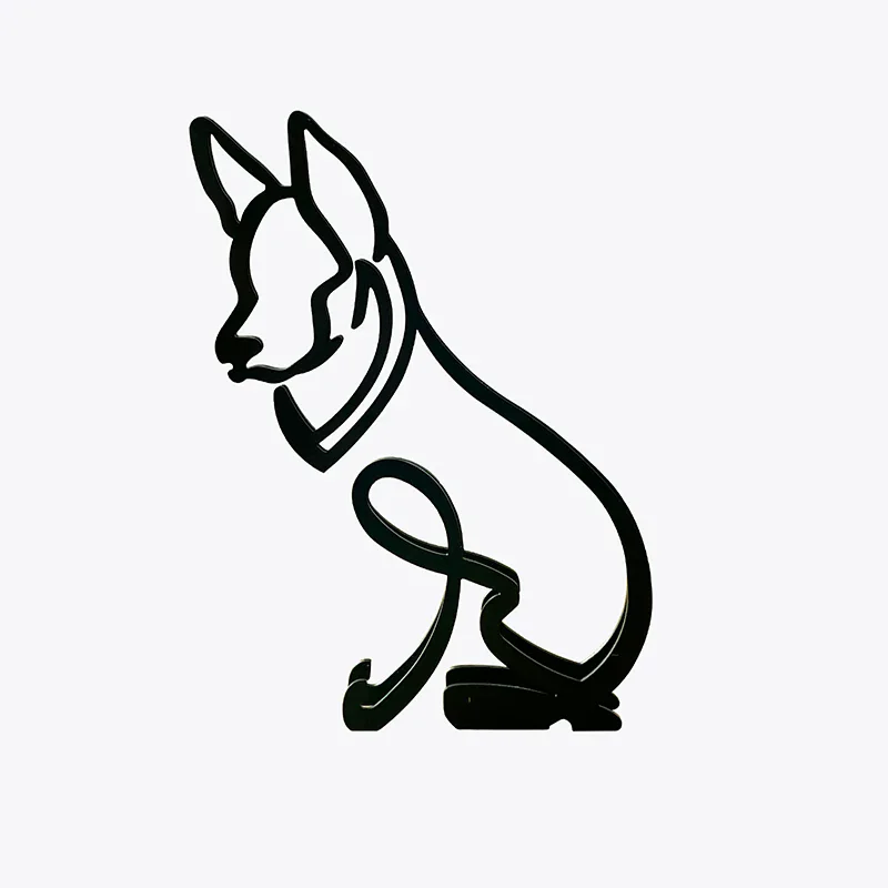 Cartoon creative desktop ornament, modern wrought iron dog model simple 3D line handicraft, living room prosperous decoration
Cartoon creative desktop ornament, modern wrought iron dog model simple 3D line handicraft, living room prosperous decoration