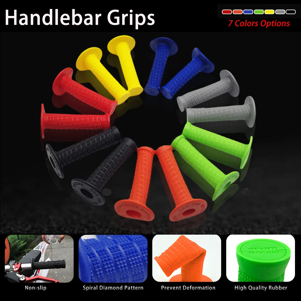 22mm 24mm Motorcycle Grips Handle Bar Anti Slip Soft Rubber Protective Cover For KTM YAMAHA Universal Motocross Handlebar Grip
22mm 24mm Motorcycle Grips Handle Bar Anti Slip Soft Rubber Protective Cover For KTM YAMAHA Universal Motocross Handlebar Grip