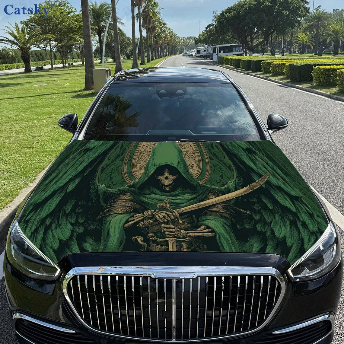 Weird Green Robe Death Reaper Car Hood Vinyl Wraps Sticker, Auto Decal, Waterproof Self-adhesive Vehicle Decal, Anti-scratch Aut
Weird Green Robe Death Reaper Car Hood Vinyl Wraps Sticker, Auto Decal, Waterproof Self-adhesive Vehicle Decal, Anti-scratch Aut