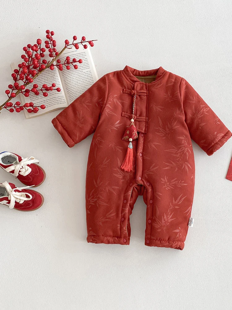 Thiened Fce Autumn Winter Baby Outfit New Chinese Sle Rer for Boys One Year Old Birthday Ceremony Clothes Long Sve
Thiened Fce Autumn Winter Baby Outfit New Chinese Sle Rer for Boys One Year Old Birthday Ceremony Clothes Long Sve