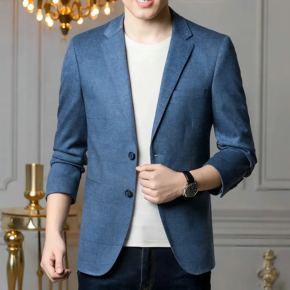 Men's Checkered Pattern Blazer Blue Gray Structured Fit Single-Button Closure Affordable Slim Fit Suit Coat for Men 2025 Outfits
Men's Checkered Pattern Blazer Blue Gray Structured Fit Single-Button Closure Affordable Slim Fit Suit Coat for Men 2025 Outfits