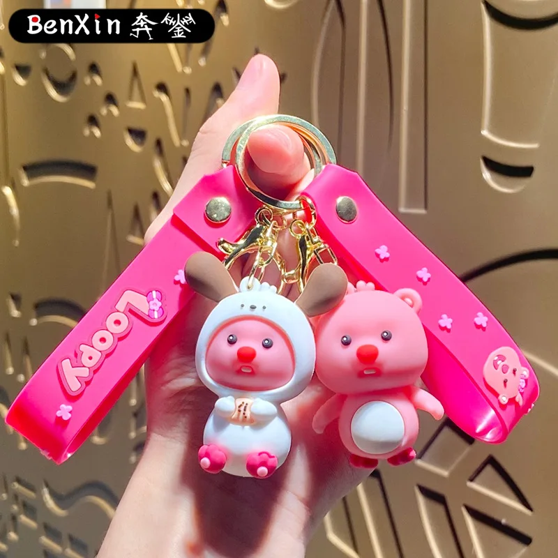 Minso creative keychain bag pendant, cute couple car key chain pendant, exquisite small gift 
Minso creative keychain bag pendant, cute couple car key chain pendant, exquisite small gift