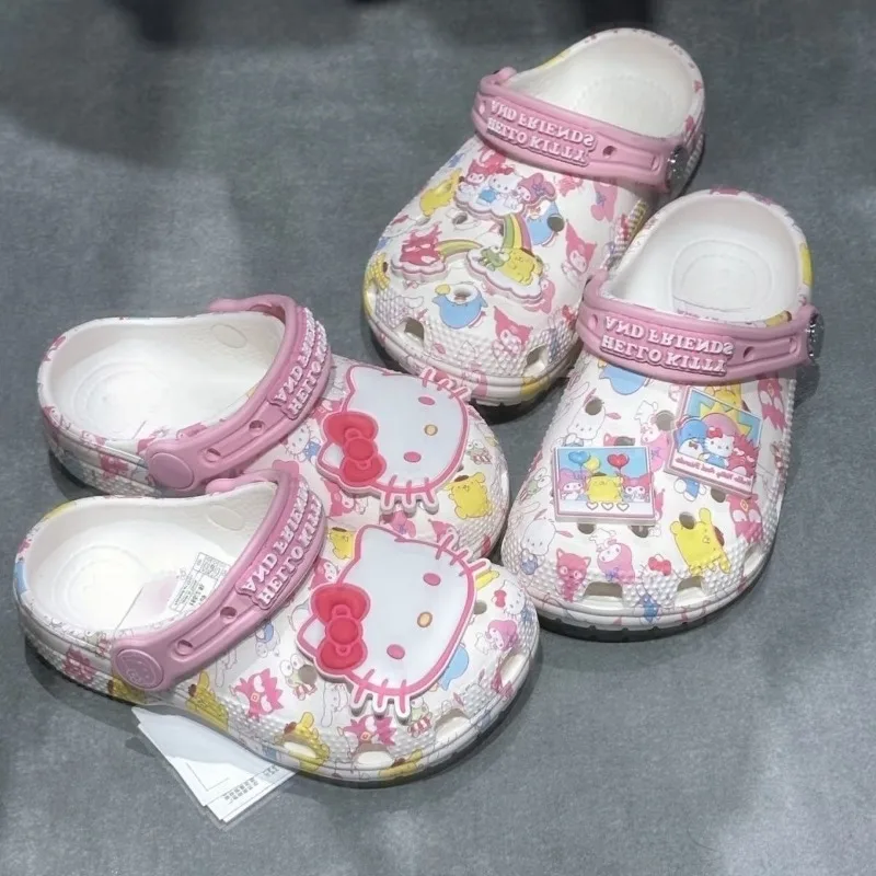 Cute Anime My Melody Hello Cute Kitty Kuromi 2026 Summer Hole Shoes Adult Parent-child Model Beach Seaside Slippers Gift Toys
Cute Anime My Melody Hello Cute Kitty Kuromi 2026 Summer Hole Shoes Adult Parent-child Model Beach Seaside Slippers Gift Toys