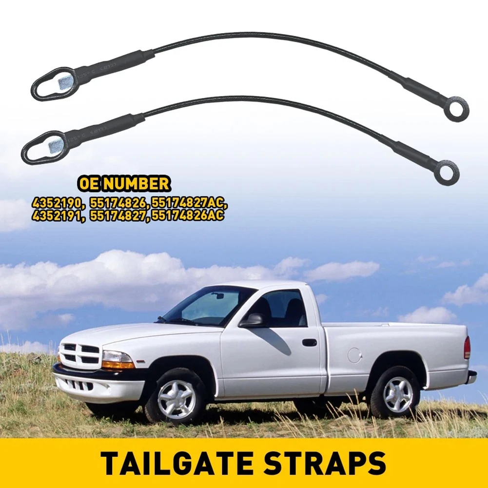 Tailgate Cable For Dodge For Dakota 87-11 Models (pair) 4352190 4352191 Steel Plastic Black Car Accessories
Tailgate Cable For Dodge For Dakota 87-11 Models (pair) 4352190 4352191 Steel Plastic Black Car Accessories
