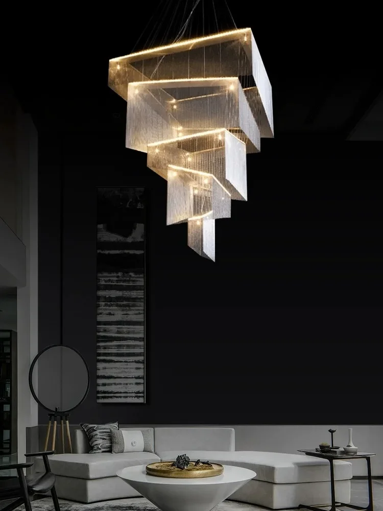 Modern Duplex Building Living Room Large Chandelier Villa Loft Air Empty Luxury Tassel Chain Hanging Lamps
Modern Duplex Building Living Room Large Chandelier Villa Loft Air Empty Luxury Tassel Chain Hanging Lamps