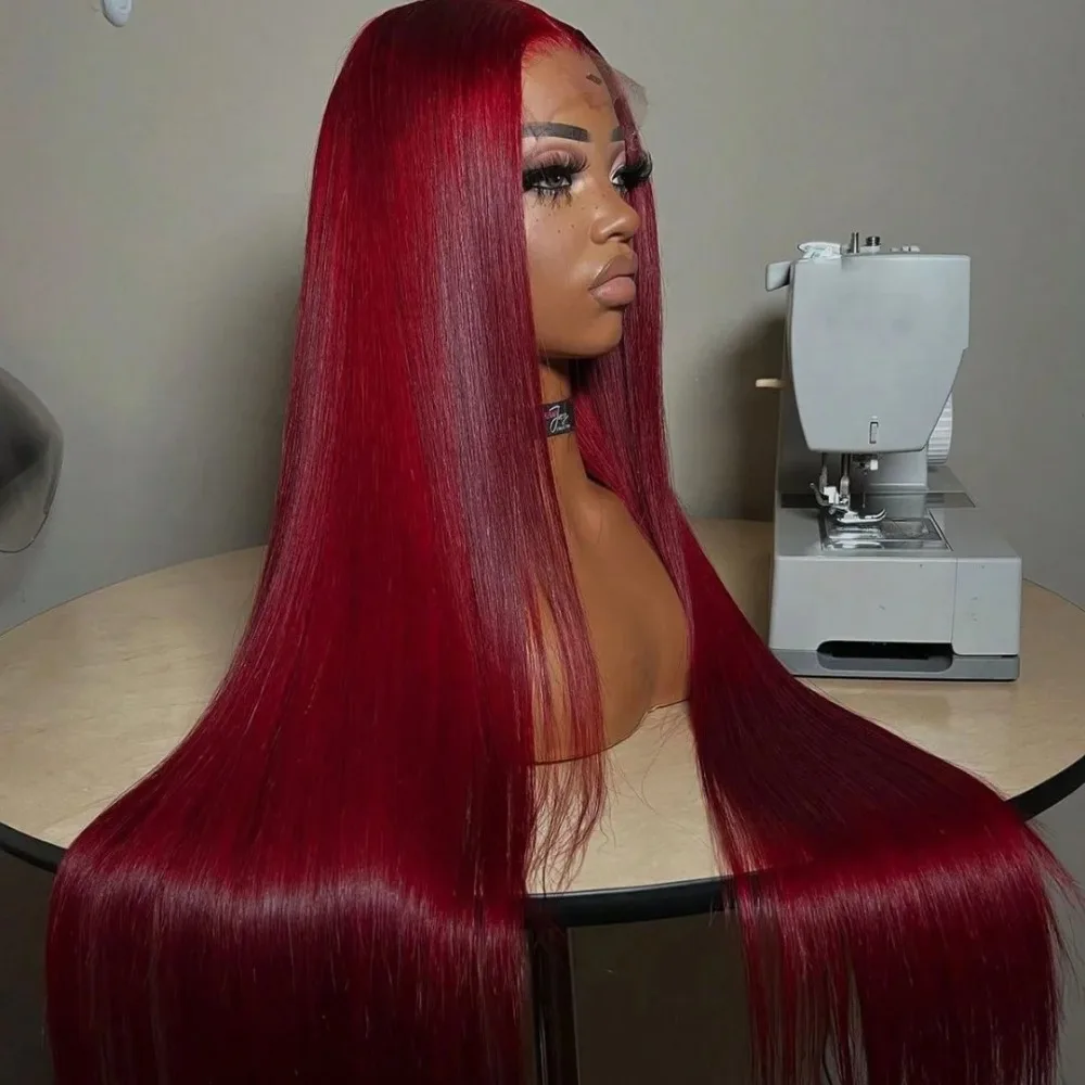 Burgundy Red Synthetic Straight Wigs 13x4 HD Lace Front Ready to Wear Glueless Pre Plucked 99J Wig 26 Inch For Women Daily Party
Burgundy Red Synthetic Straight Wigs 13x4 HD Lace Front Ready to Wear Glueless Pre Plucked 99J Wig 26 Inch For Women Daily Party