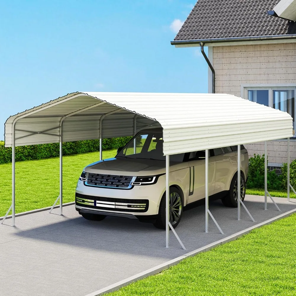 12x20 Ft Carport, Heavy Duty Metal Car Port, All-Weather Protection, Easy Assembly for Cars, Trucks, Boats, Tractors, and Outdoo
12x20 Ft Carport, Heavy Duty Metal Car Port, All-Weather Protection, Easy Assembly for Cars, Trucks, Boats, Tractors, and Outdoo