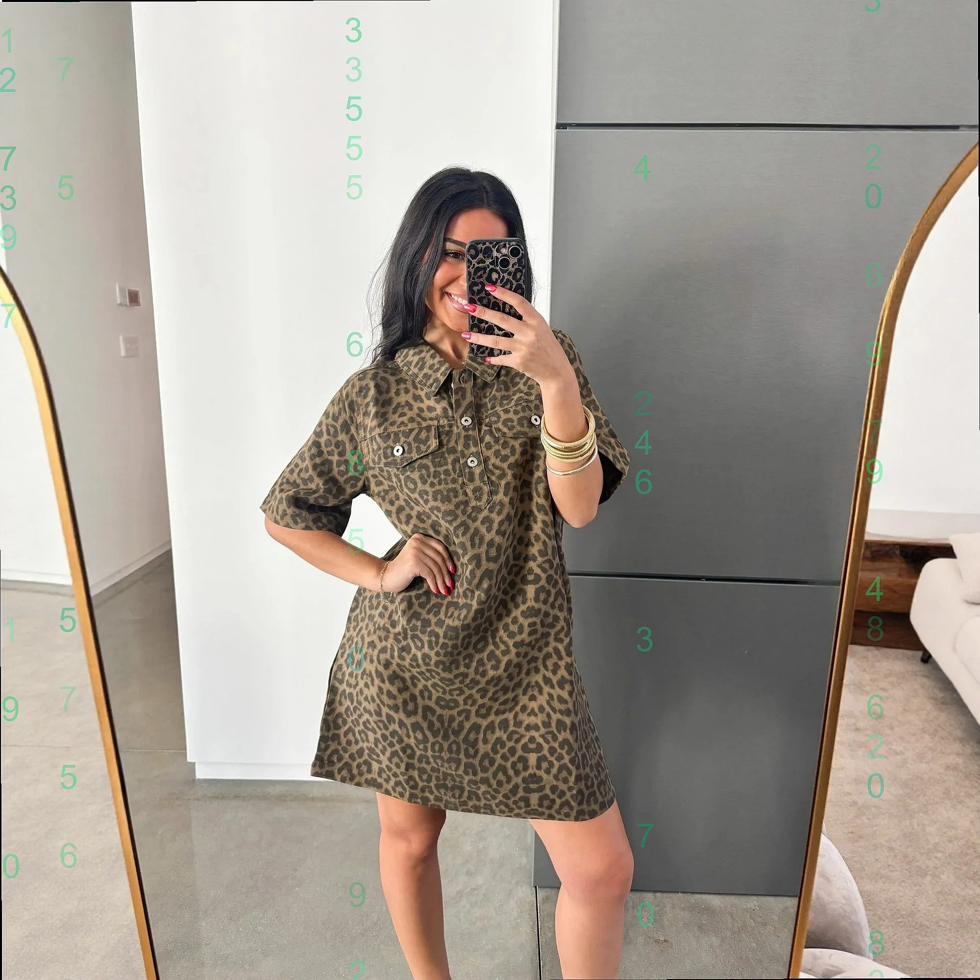 Fashion Leopard Print Short Sleeve Denim Dress Slim Fit Casual Summer Dress Women Bodycon Dresses
Fashion Leopard Print Short Sleeve Denim Dress Slim Fit Casual Summer Dress Women Bodycon Dresses