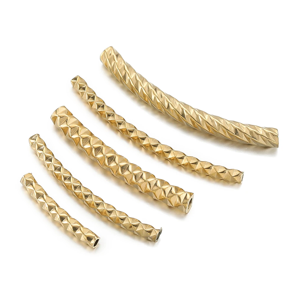 5pcs/Lots Stainless Steel Curved Long Tube Spacer Beads Connector for Handmade DIY Bracelet Necklace Jewelry Making Accessories
5pcs/Lots Stainless Steel Curved Long Tube Spacer Beads Connector for Handmade DIY Bracelet Necklace Jewelry Making Accessories