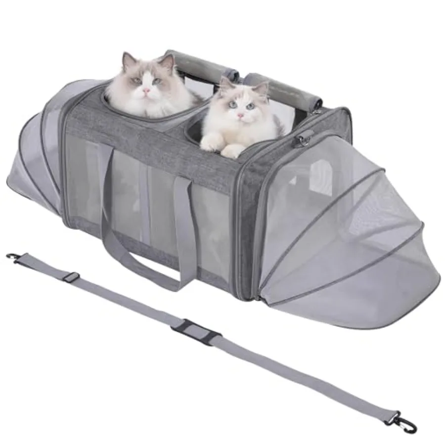 Large Cat Carrier for 2 Cats with Removable Soft Pad 43.3 x 17x 13Inches CollapsibleandExpandable Pet Carrier for Large Cats an
Large Cat Carrier for 2 Cats with Removable Soft Pad 43.3 x 17x 13Inches CollapsibleandExpandable Pet Carrier for Large Cats an
