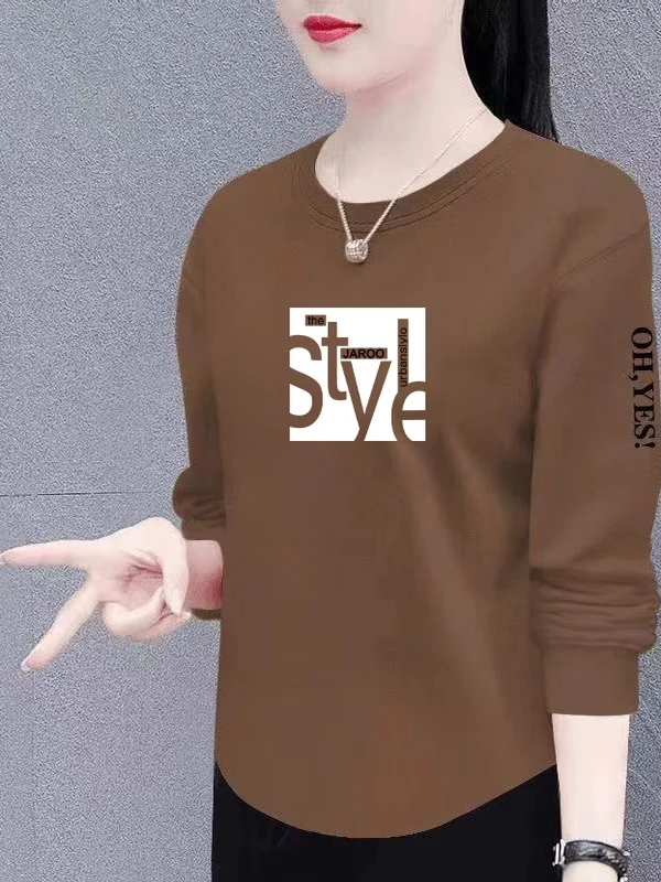 Casual Long Sleeve round Neck T-Shirt for Middle-Aged Women Loose Fit Slimming Mommy Style Fashionable Anti-Aging Polyester F...
Casual Long Sleeve round Neck T-Shirt for Middle-Aged Women Loose Fit Slimming Mommy Style Fashionable Anti-Aging Polyester F...