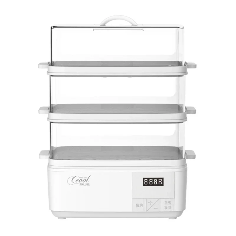 Electric Steamer Household Integrated Multifunctional Three-Layer Large Capacity Visual Steamer Electric Steamer Gift XZ264
Electric Steamer Household Integrated Multifunctional Three-Layer Large Capacity Visual Steamer Electric Steamer Gift XZ264