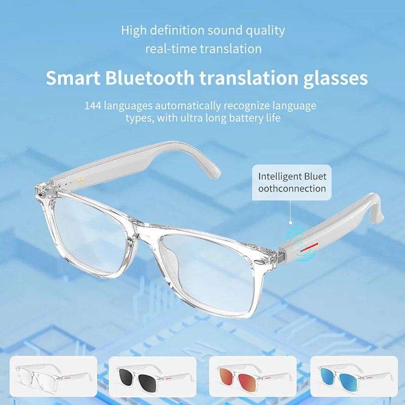 Очки-переводчики AI, 144 языка, Bluetooth-перевод, солнцезащитные очки, чат, интеллектуальные умные очки с голосовым ударом в реальном времени
Очки-переводчики AI, 144 языка, Bluetooth-перевод, солнцезащитные очки, чат, интеллектуальные умные очки с голосовым ударом в реальном времени