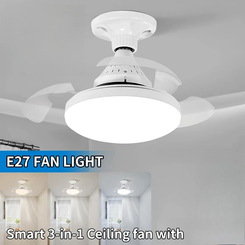 Modern 2-in-1 Invisible Ceiling Fan with Remote Control Dimming E27 AC85-265V Ceiling Fan LED Light for Bedroom & Study Lighting
Modern 2-in-1 Invisible Ceiling Fan with Remote Control Dimming E27 AC85-265V Ceiling Fan LED Light for Bedroom & Study Lighting
