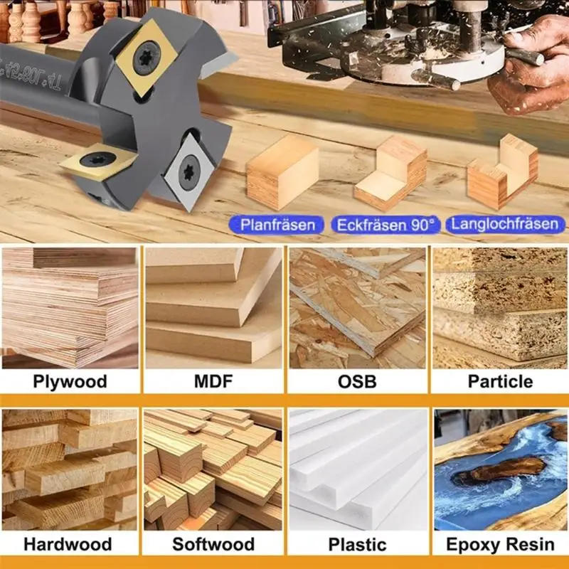 A2BE Spoilboard Surfacing Router Bit Interchangeable Blade Surfacing Bit Processing
A2BE Spoilboard Surfacing Router Bit Interchangeable Blade Surfacing Bit Processing