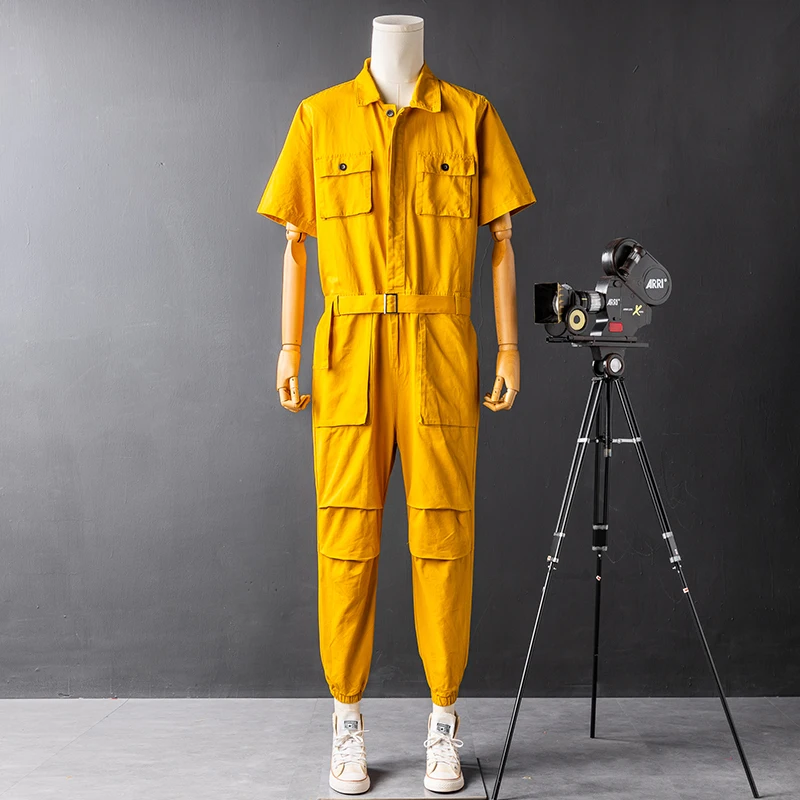 Couples Matching ort Sve Overalls Men's Workwear Loose Fit Youthful Sle Anti-Stain Durable Plain Color Long Pants
Couples Matching ort Sve Overalls Men's Workwear Loose Fit Youthful Sle Anti-Stain Durable Plain Color Long Pants