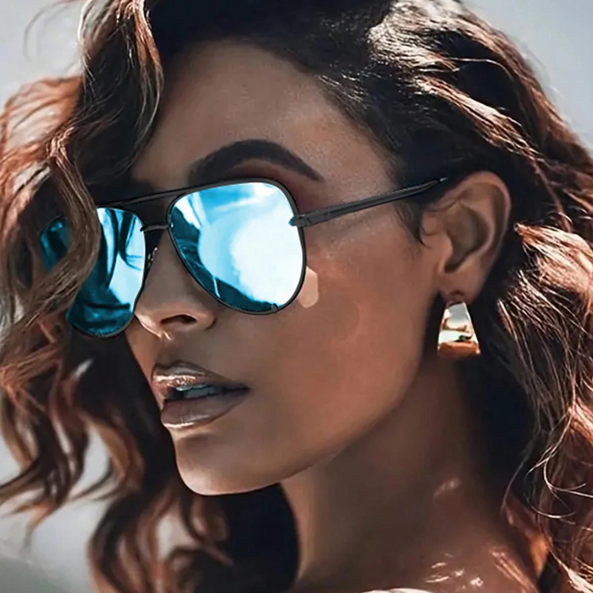 Fashion Sunglasses Ladies Colorful Ocean Sunglasses Double Beam Tiger Tooth Frog Mirror Men's Glasses
Fashion Sunglasses Ladies Colorful Ocean Sunglasses Double Beam Tiger Tooth Frog Mirror Men's Glasses