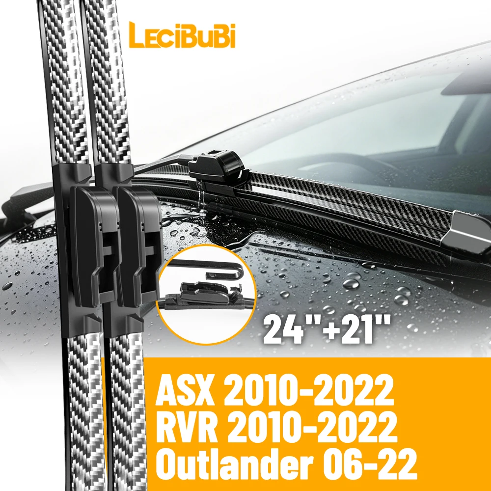 2pcs Front Windshield Windscreen Wiper Blades For Mitsubishi ASX RVR Outlander Sport Rubber Brushes Car Accessories 24"+21"
2pcs Front Windshield Windscreen Wiper Blades For Mitsubishi ASX RVR Outlander Sport Rubber Brushes Car Accessories 24"+21"
