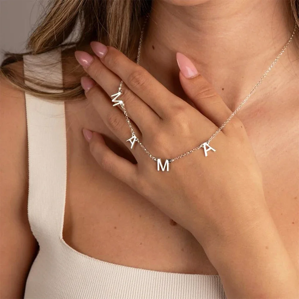 Personalized Custom Name Letter Necklace Fashion Stainless Steel Letter Pendant Chain for Women Luxury Party Jewelry Gifts
Personalized Custom Name Letter Necklace Fashion Stainless Steel Letter Pendant Chain for Women Luxury Party Jewelry Gifts