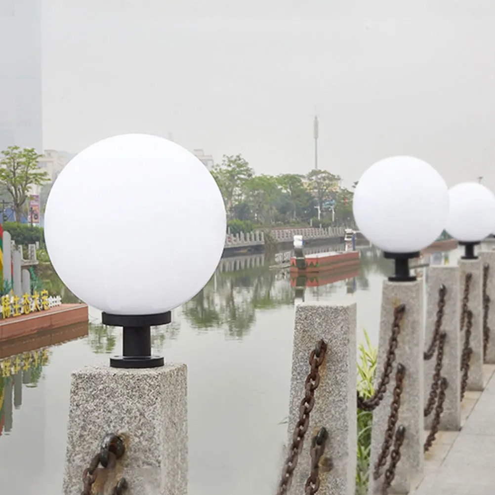 Ball Lampshade 15cm Spherical Plastic Decorative Post Lantern for Outdoor Solar Lighting Fence Column Garden Yard Deck Patio
Ball Lampshade 15cm Spherical Plastic Decorative Post Lantern for Outdoor Solar Lighting Fence Column Garden Yard Deck Patio