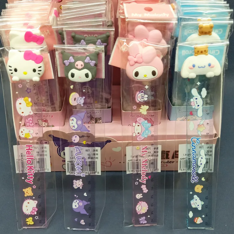 48pcs Hello Kitty Straightedge Cute Anime Kuromi My Melody Cinnamorollkt Student Supplies Desktop Ornaments Girl Gift Wholesale
48pcs Hello Kitty Straightedge Cute Anime Kuromi My Melody Cinnamorollkt Student Supplies Desktop Ornaments Girl Gift Wholesale