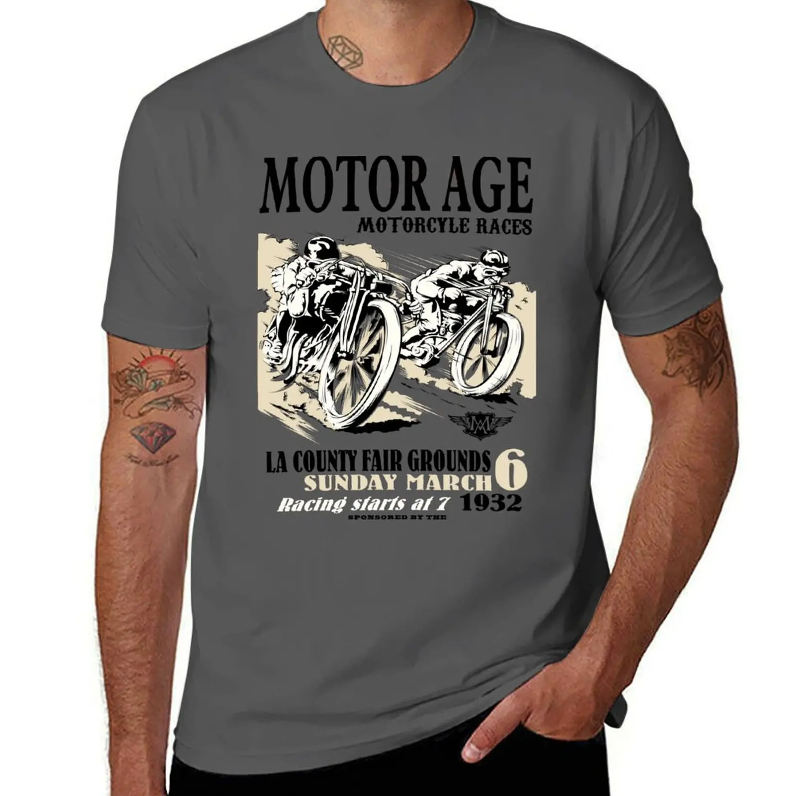 Motor Age LA Race Day T-Shirt man t shirt luxury anime tshirt funny t shirts dark humor T-Shirt
Motor Age LA Race Day T-Shirt man t shirt luxury anime tshirt funny t shirts dark humor T-Shirt