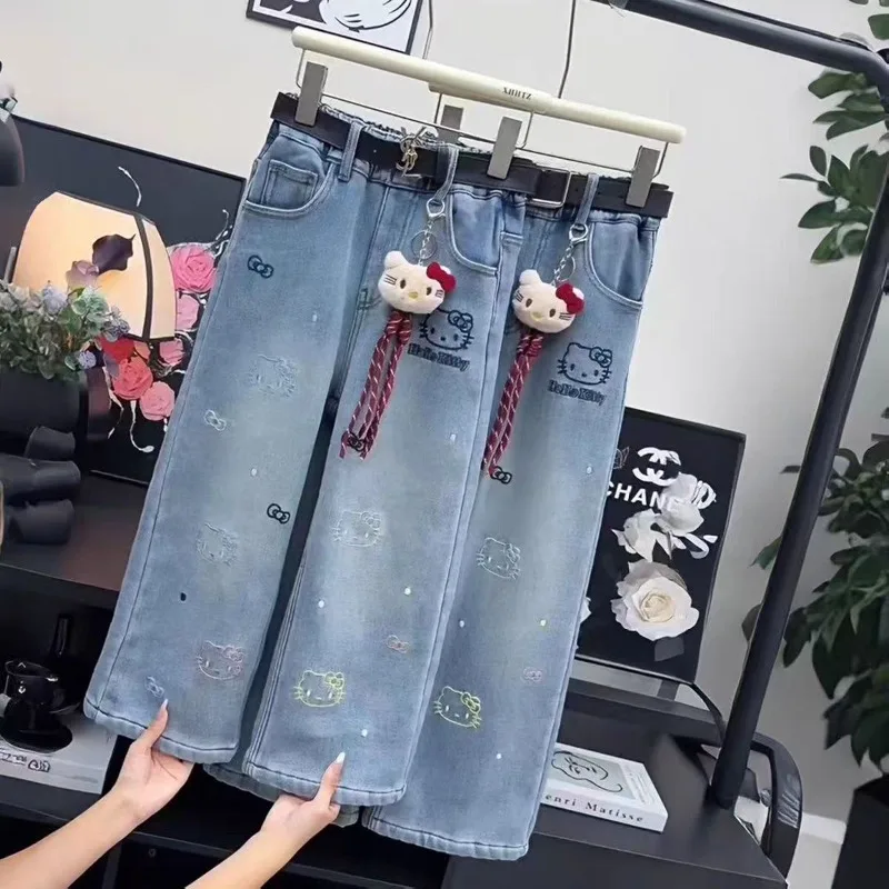 Kawaii Hello Kitty Sanrio Children Cute Cartoon Comfortable Warm Jeans Cotton Padded Windproof Pants Birthday Gift for Kids
Kawaii Hello Kitty Sanrio Children Cute Cartoon Comfortable Warm Jeans Cotton Padded Windproof Pants Birthday Gift for Kids