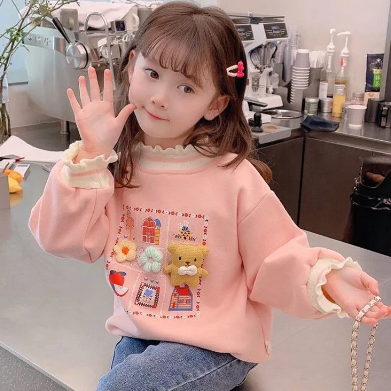 Girls' Winter 2025 New Arrival Stylish Fleece-Lined Thickened Warm Ruffled Half-Collar Crewneck Sweatshirt
Girls' Winter 2025 New Arrival Stylish Fleece-Lined Thickened Warm Ruffled Half-Collar Crewneck Sweatshirt