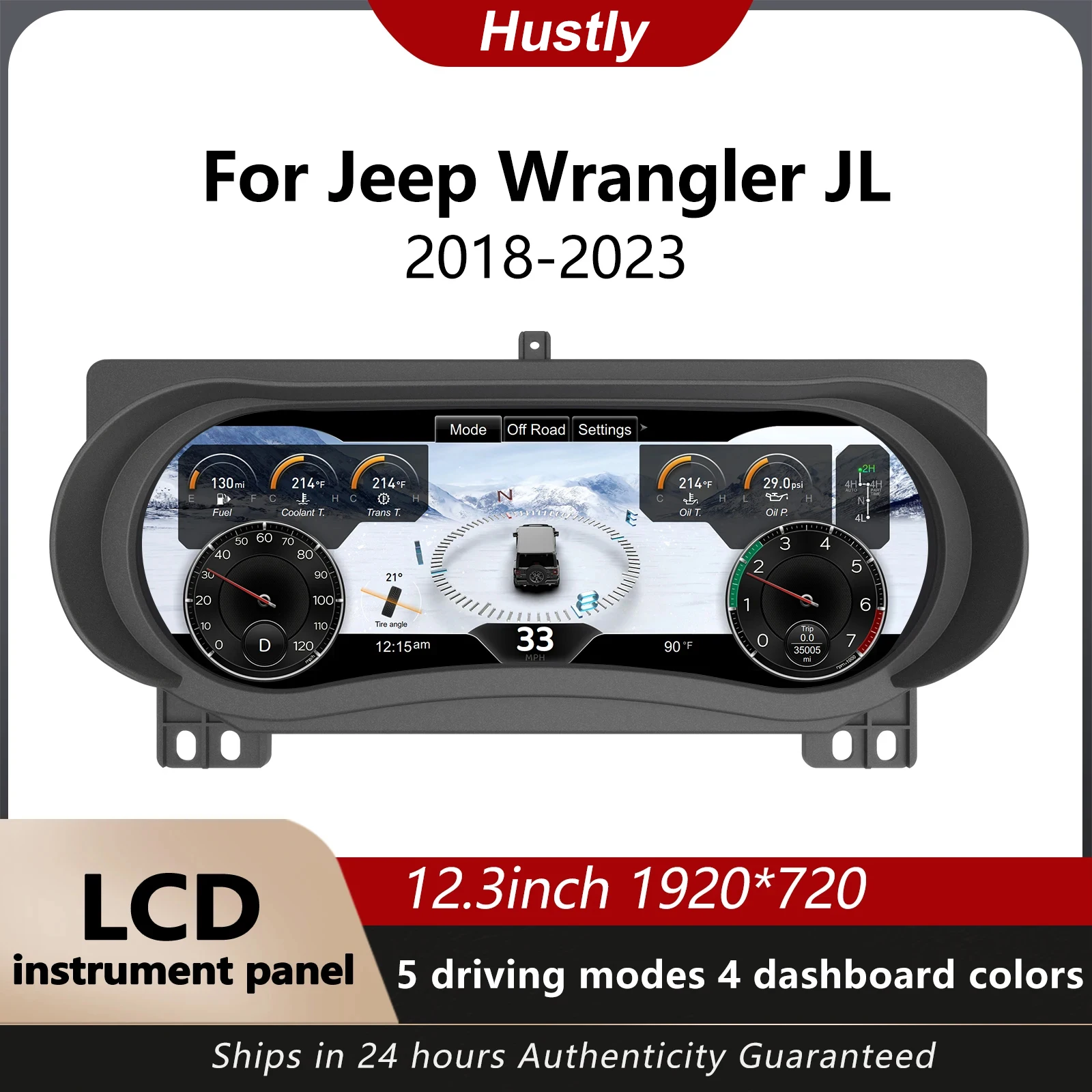 For Jeep Wrangler JL 2018-2023 models Digital instrument panel Speedometer Cluster instrument panel
For Jeep Wrangler JL 2018-2023 models Digital instrument panel Speedometer Cluster instrument panel