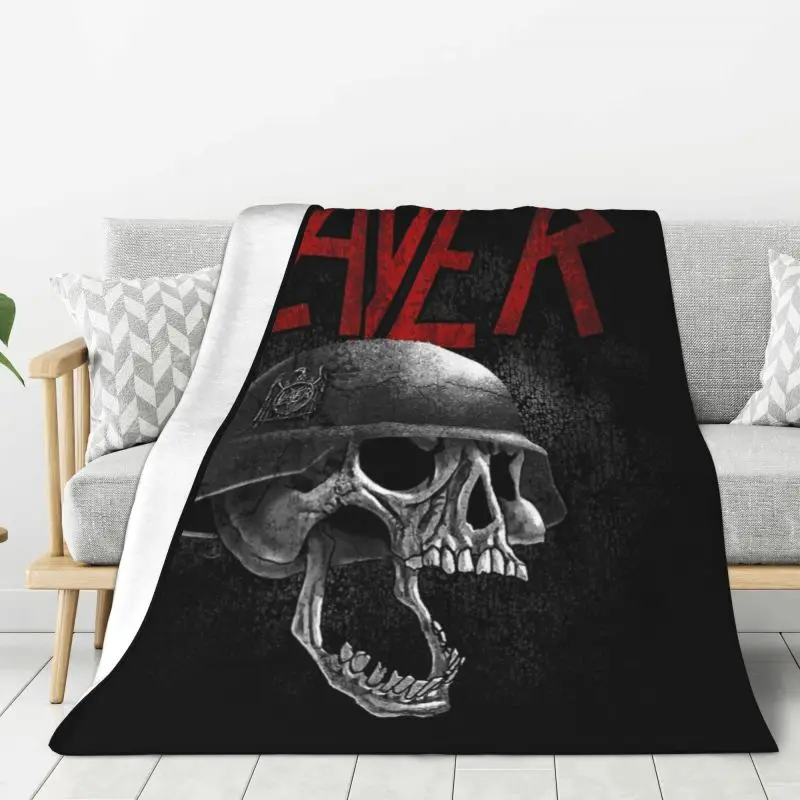 Custom Thrash Metal Band Slayers Blankets Warm Flannel Throw Blanket for Bedding Travel Sofa
Custom Thrash Metal Band Slayers Blankets Warm Flannel Throw Blanket for Bedding Travel Sofa