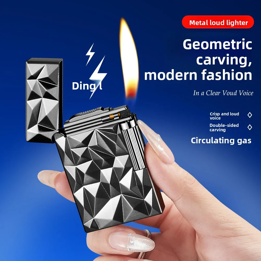 New Geometry Side Sliding Piano Sound Inflatable Lighter, Portable Lighter, Cigarette Accessories, Men's Gift
New Geometry Side Sliding Piano Sound Inflatable Lighter, Portable Lighter, Cigarette Accessories, Men's Gift