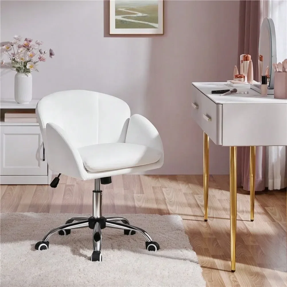 1PC Modern Velvet holstered Desk Office Vanity Chair Armrests 360 Swivel Rolling Height Adjustable Tilt DualLayer Cushion For
1PC Modern Velvet holstered Desk Office Vanity Chair Armrests 360 Swivel Rolling Height Adjustable Tilt DualLayer Cushion For
