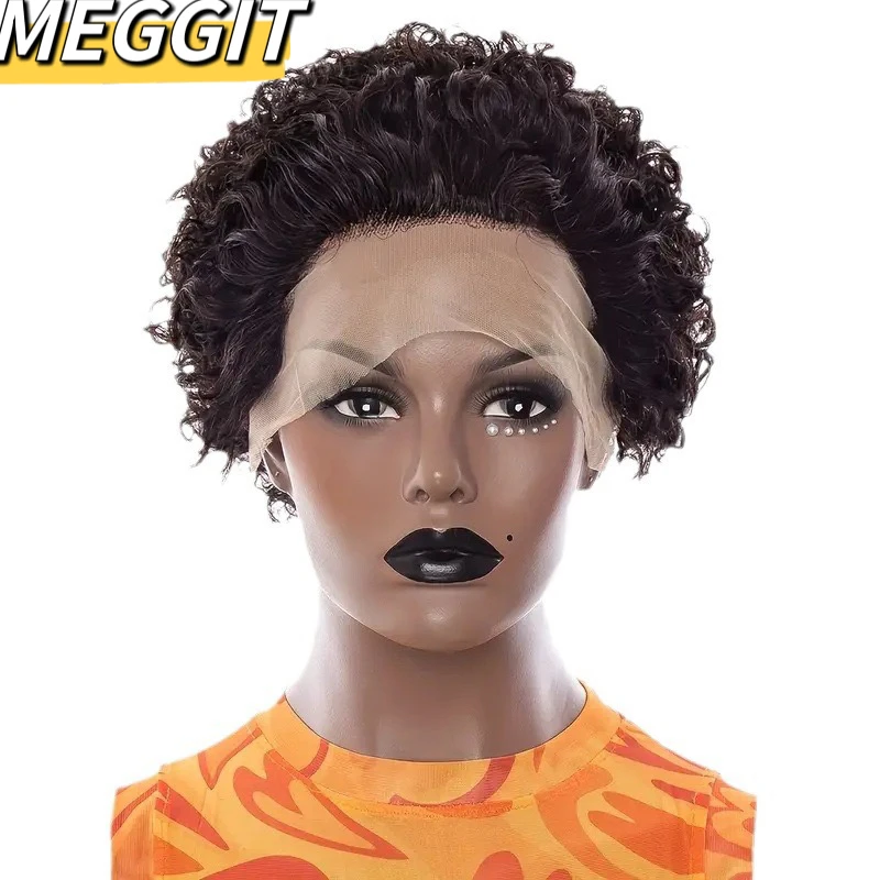 Meggit 150%密度 Pixie Cut Wigs Human Hair Short Curly 13X1 Transparent Lace Wigs and Wavy Curly Lace Front Wigs
Meggit 150%密度 Pixie Cut Wigs Human Hair Short Curly 13X1 Transparent Lace Wigs and Wavy Curly Lace Front Wigs